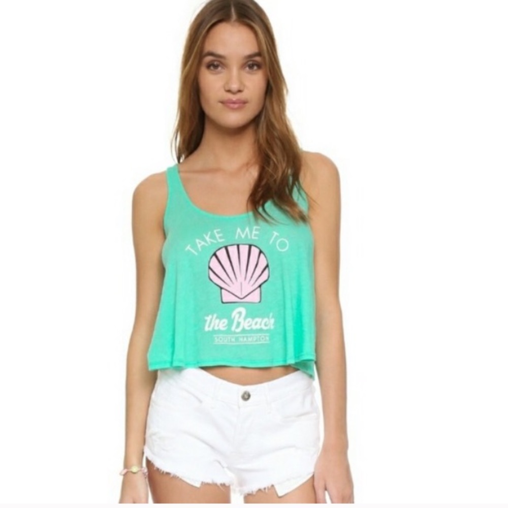 NWT WILDFOX TAKE ME TO THE BEACH CROP